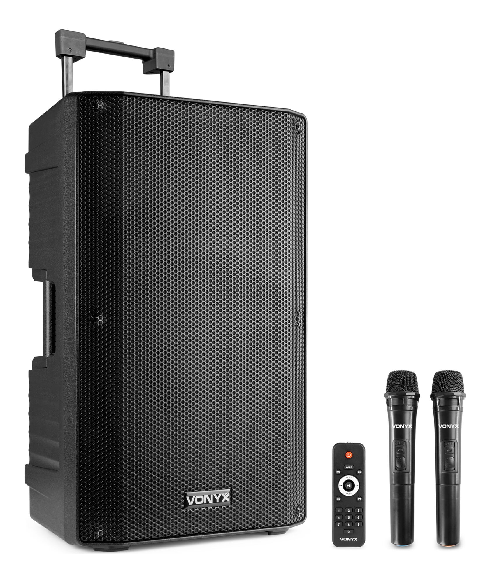 Vonyx VSA 500 BP 12' .Portable PA Speaker with Wireless Mics
